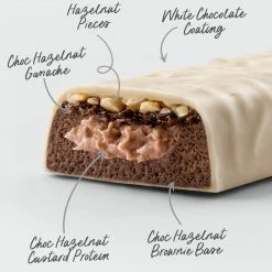 Muscle Nation 30% EOFY SALE CUSTARD Protein Bar - White Choc Hazelnut - Box Of 12