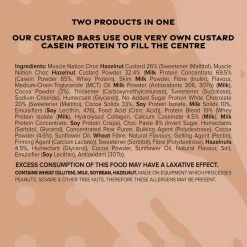 Muscle Nation 30% EOFY SALE CUSTARD Protein Bar - White Choc Hazelnut - Box Of 12