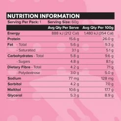Muscle Nation CUSTARD Protein Bar - White Choc Raspberry - Box Of 12