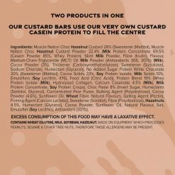 Muscle Nation 30% EOFY SALE CUSTARD Protein Bar - White Choc Hazelnut