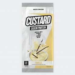 Muscle Nation 30% EOFY SALE CUSTARD Casein Protein - Single Sample