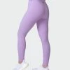Muscle Nation Zero Rise Rib Ankle Length Leggings - Lilac Welcome To The Club