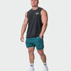 Muscle Nation Mens MN Club Vintage Tank - Washed Black Welcome To The Club