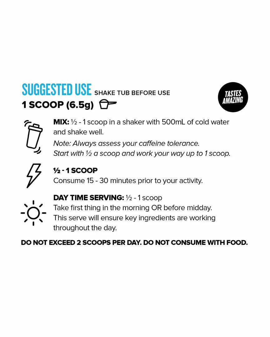 New ๐งจ Muscle Nation DESTINY Pre Workout Burn - Lemonade Crush - 30 Serves 30% EOFY SALE ๐ 5 Muscle Nation DESTINY Pre Workout Burn - Lemonade Crush - 30 Serves 30% EOFY SALE