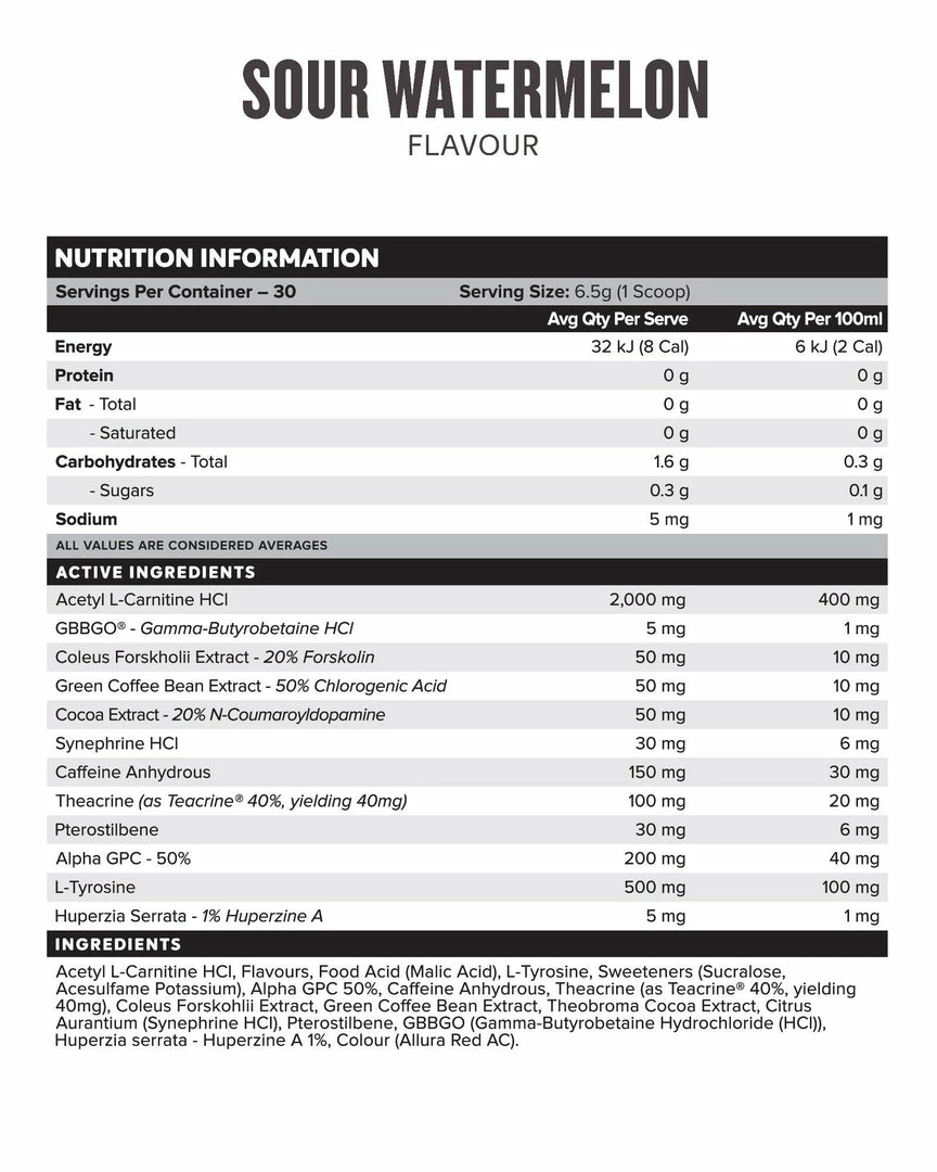 Best deal 🎁 Muscle Nation DESTINY Pre Workout Burn - Sour Watermelon - 30 Serves 30% EOFY SALE 💯 6 Muscle Nation DESTINY Pre Workout Burn - Sour Watermelon - 30 Serves 30% EOFY SALE