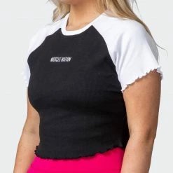 Promo โ Muscle Nation Dream Big Lettuce Hem Ribbed Tee - Black / White 30% EOFY SALE ๐ฏ 11 Muscle Nation Dream Big Lettuce Hem Ribbed Tee - Black / White 30% EOFY SALE