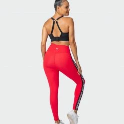 Muscle Nation Dynamic Ankle Length Leggings - Hot Red