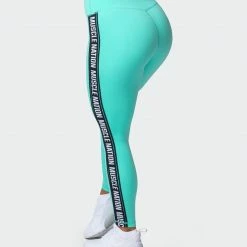 Muscle Nation Womens Dynamic Ankle Length Leggings - Sea Glass