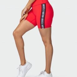 Cheap ⭐ Muscle Nation 👩 Womens Dynamic Bike Shorts - Hot Red 🛒 21 Muscle Nation Womens Dynamic Bike Shorts - Hot Red