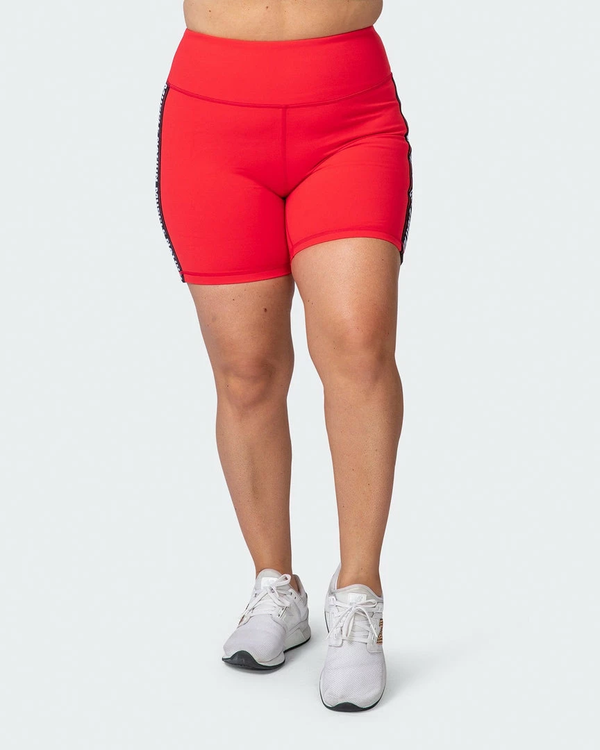 Cheap ⭐ Muscle Nation 👩 Womens Dynamic Bike Shorts - Hot Red 🛒 4 Muscle Nation Womens Dynamic Bike Shorts - Hot Red