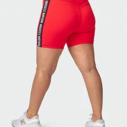 Cheap ⭐ Muscle Nation 👩 Womens Dynamic Bike Shorts - Hot Red 🛒 15 Muscle Nation Womens Dynamic Bike Shorts - Hot Red