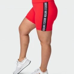 Cheap ⭐ Muscle Nation 👩 Womens Dynamic Bike Shorts - Hot Red 🛒 18 Muscle Nation Womens Dynamic Bike Shorts - Hot Red
