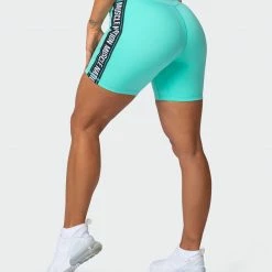 Muscle Nation Womens Dynamic Bike Shorts - Sea Glass