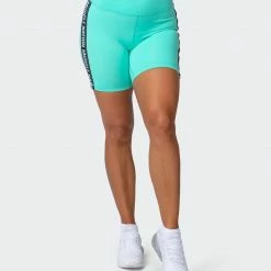Muscle Nation Womens Dynamic Bike Shorts - Sea Glass