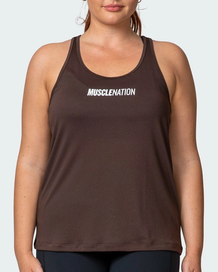 Cheapest 🔔 Muscle Nation Dynamic Tank - Cocoa 🎉 4 Muscle Nation Dynamic Tank - Cocoa
