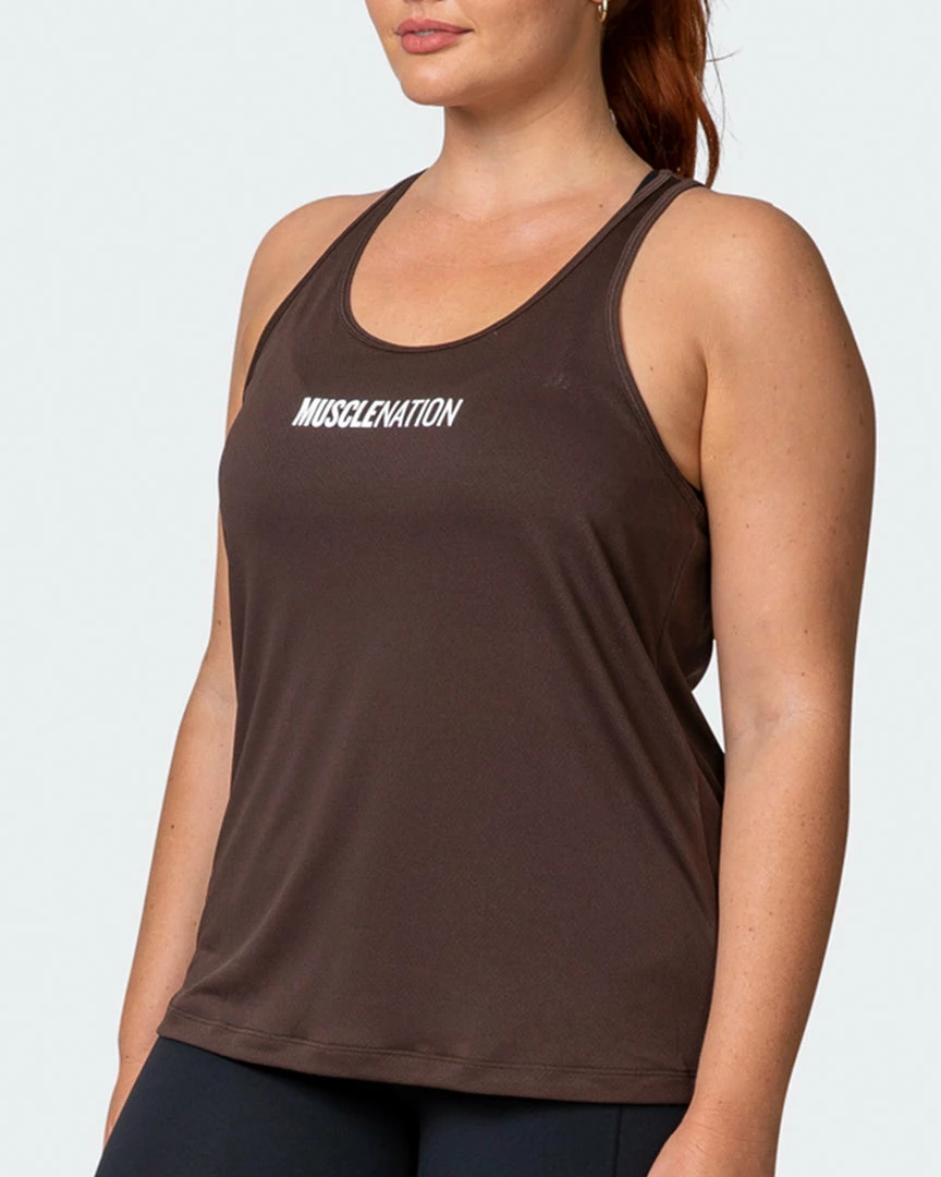Cheapest 🔔 Muscle Nation Dynamic Tank - Cocoa 🎉 6 Muscle Nation Dynamic Tank - Cocoa