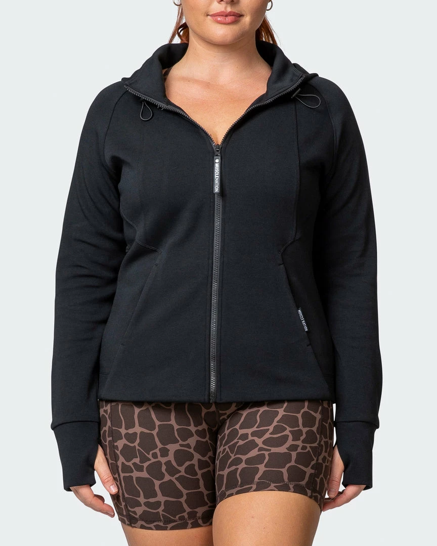 Promo π Muscle Nation Dynamic Zip Through Jacket - Black 30% EOFY SALE π 4 Muscle Nation Dynamic Zip Through Jacket - Black 30% EOFY SALE