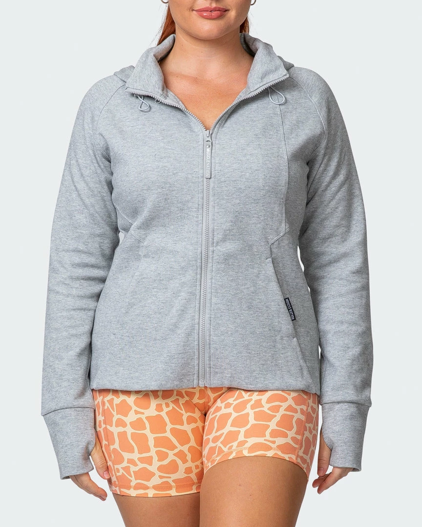 Best Sale โ Muscle Nation Dynamic Zip Through Jacket - Light Grey Marl 30% EOFY SALE ๐ 4 Muscle Nation Dynamic Zip Through Jacket - Light Grey Marl 30% EOFY SALE