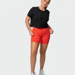 Muscle Nation Elevate Cropped Tee - Black 30% EOFY SALE