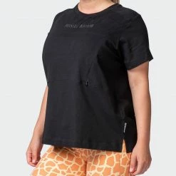 Muscle Nation Elevate Maternity Tee - Black 30% EOFY SALE