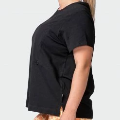 Muscle Nation Elevate Maternity Tee - Black 30% EOFY SALE
