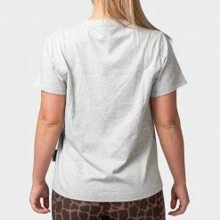 Muscle Nation Elevate Maternity Tee - Light Grey Marl 30% EOFY SALE