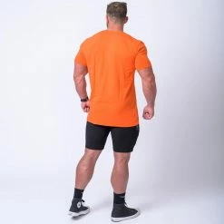 Muscle Nation Mens Embroidery Tee - Orange