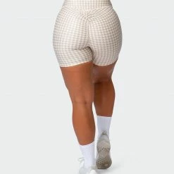Muscle Nation Everyday Scrunch Bike Shorts - Houndstooth Print 30% EOFY SALE