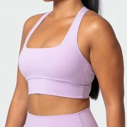 Muscle Nation Butter Extend Bra - Lavender Fog
