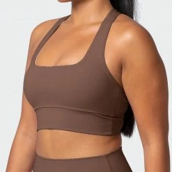 Muscle Nation Extend Bra - Mocha Butter
