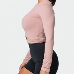 Muscle Nation Half Time Long Sleeve - Fawn Womens