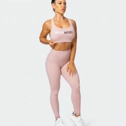 Muscle Nation Womens Strike Bra - Fawn