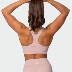 Muscle Nation Womens Strike Bra - Fawn