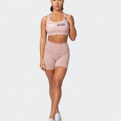 Muscle Nation Womens Strike Bra - Fawn