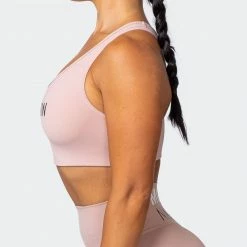 Muscle Nation Womens Strike Bra - Fawn