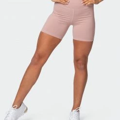Muscle Nation Prize Fighter Bike Shorts - Fawn W/ White & Wine Womens