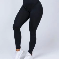 Muscle Nation Signature Full Length Scrunch Leggings - Black