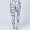 Muscle Nation Scrunch Bum Signature Full Length Scrunch Leggings - Snow Leopard