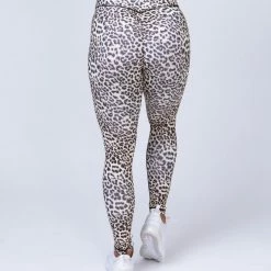 Muscle Nation Signature Full Length Scrunch Leggings - Yellow Leopard