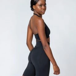 Muscle Nation Halter Bra - Black