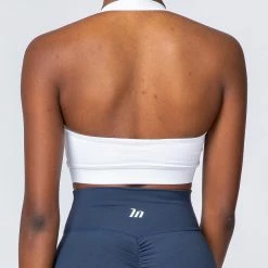 Muscle Nation 30% EOFY SALE Halter Bra - White