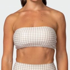 Muscle Nation HBxMN Flair Bandeau - Houndstooth Print