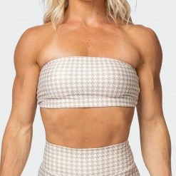 Muscle Nation HBxMN Flair Bandeau - Houndstooth Print
