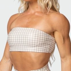 Muscle Nation HBxMN Flair Bandeau - Houndstooth Print