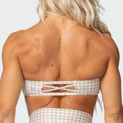 Muscle Nation HBxMN Flair Bandeau - Houndstooth Print