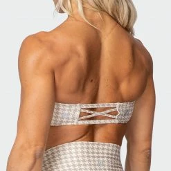 Muscle Nation HBxMN Flair Bandeau - Houndstooth Print