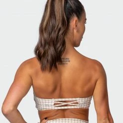 Muscle Nation HBxMN Flair Bandeau - Houndstooth Print