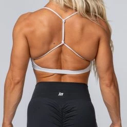 Muscle Nation HBxMN Sun Kissed Bralette - Light Grey