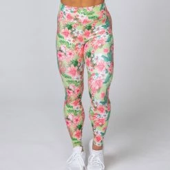 Muscle Nation Womens HBxMN Sweetheart Ankle Length Leggings - Tropical Floral