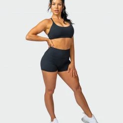 Muscle Nation 30% EOFY SALE Signature Scrunch Booty Shorts - Black